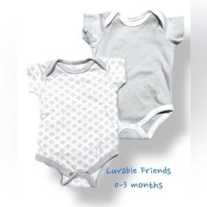 EUC Onesie Set (0-3 mos)